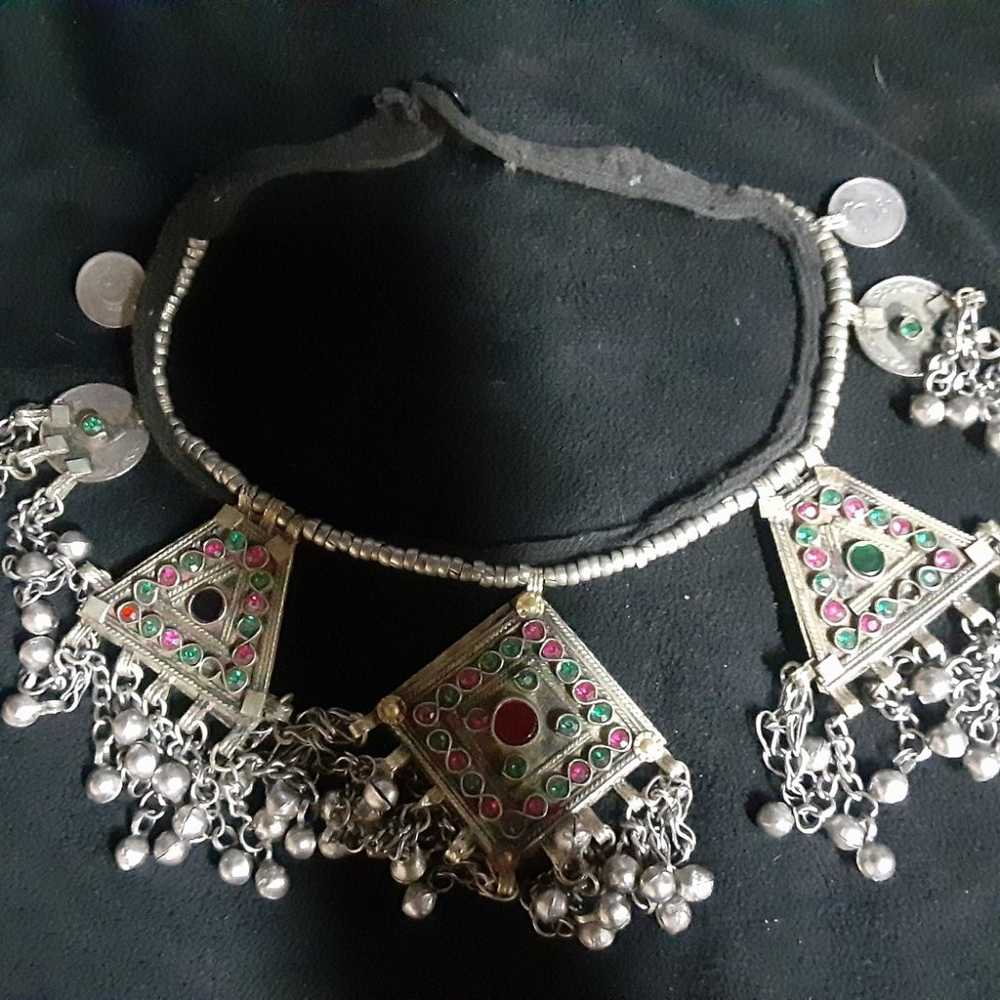 Rare indian belly dancing necklace .925 - image 3