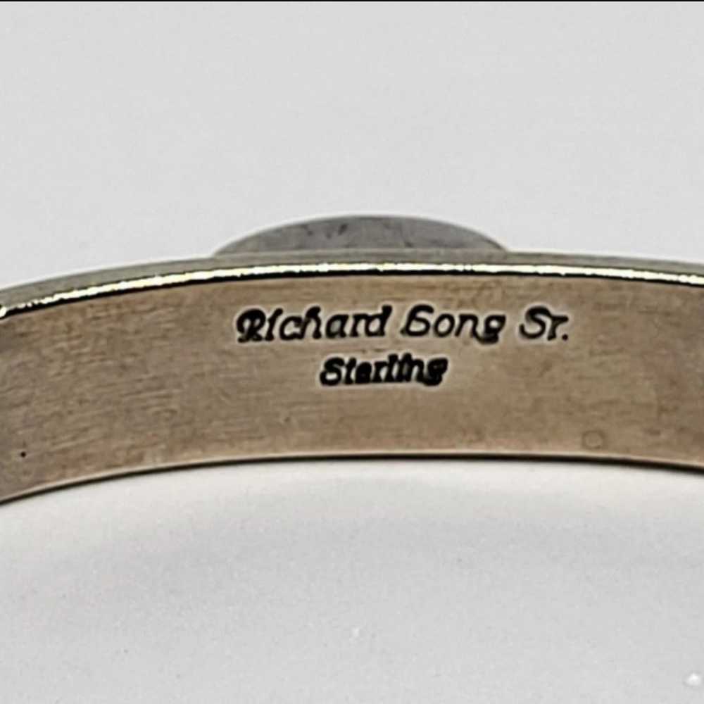 Vintage Richard Song Sr. Sterling Silver Coral Cu… - image 6