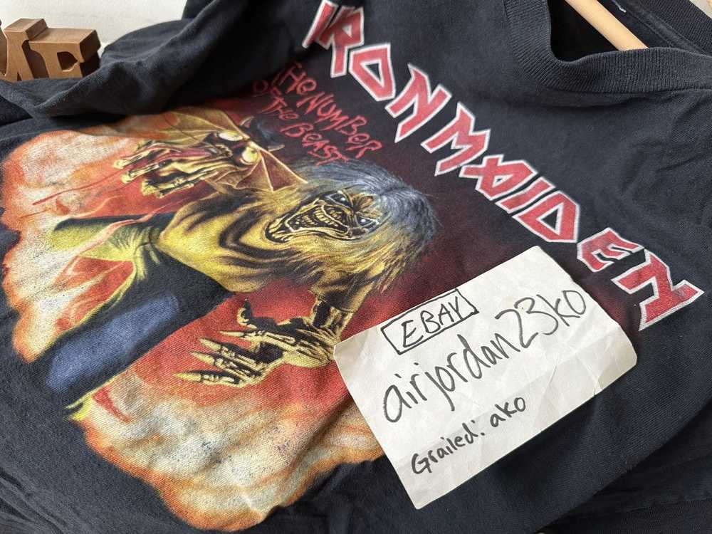 Band Tees × Iron Maiden × Vintage Rare Vintage Ir… - image 6