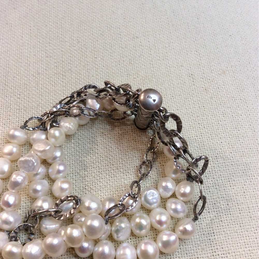 Silpada Rare Vintage Pearl Bracelet - image 10