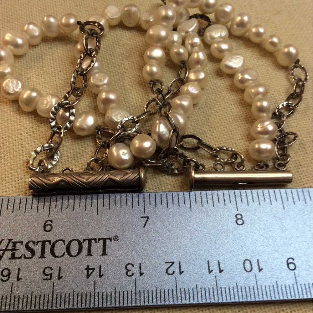 Silpada Rare Vintage Pearl Bracelet - image 12