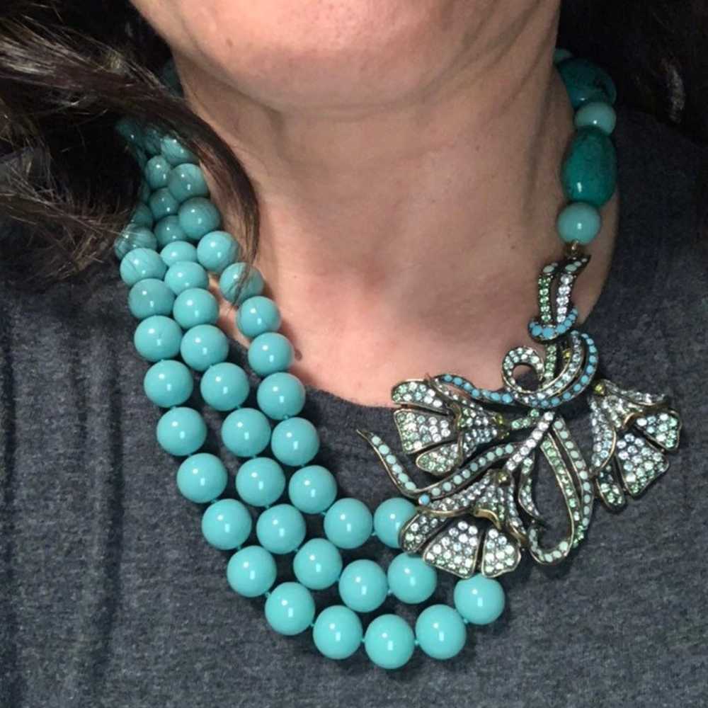 Heidi Daus   turquoise necklace - image 12