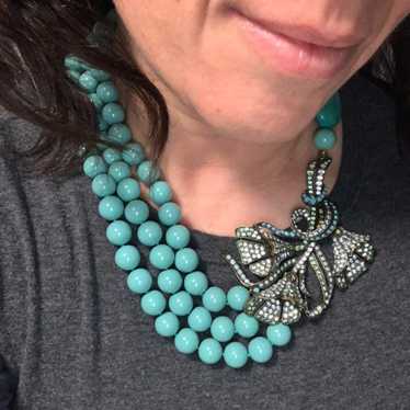 Heidi Daus   turquoise necklace - image 1