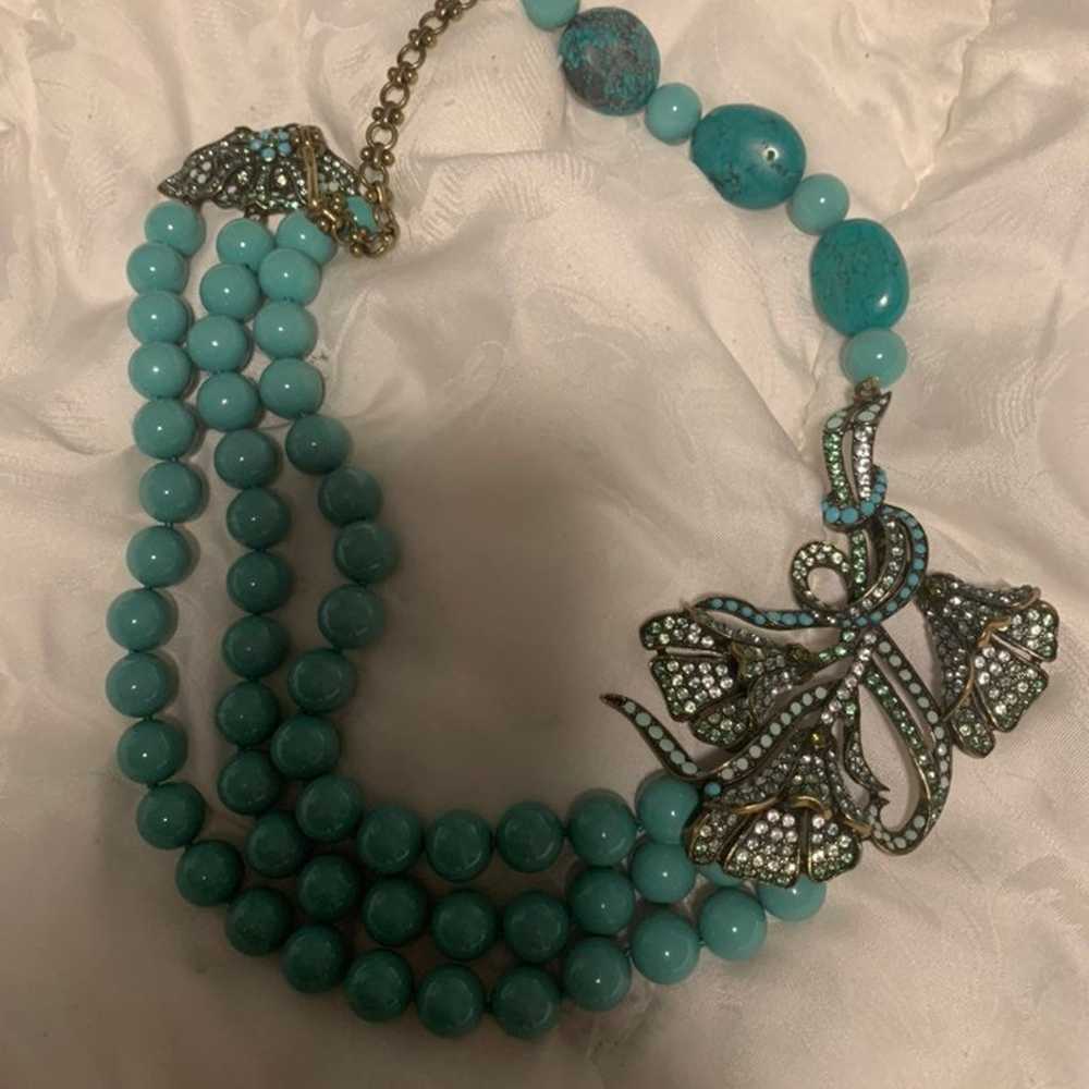 Heidi Daus   turquoise necklace - image 2