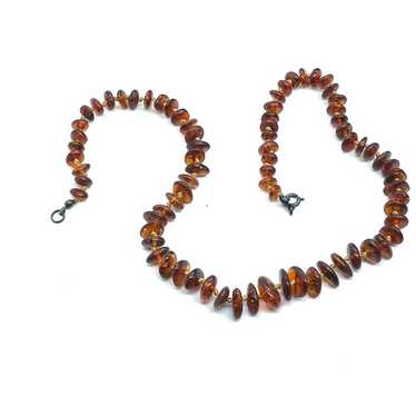 Genuine Amber Bakelite Necklace - image 1