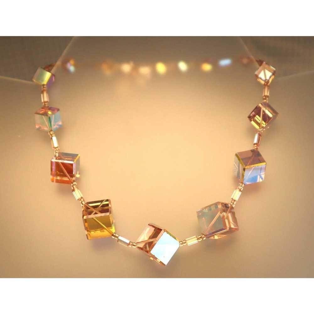 Vintage Vendome Ice Breakers Necklace Pink Blue C… - image 2