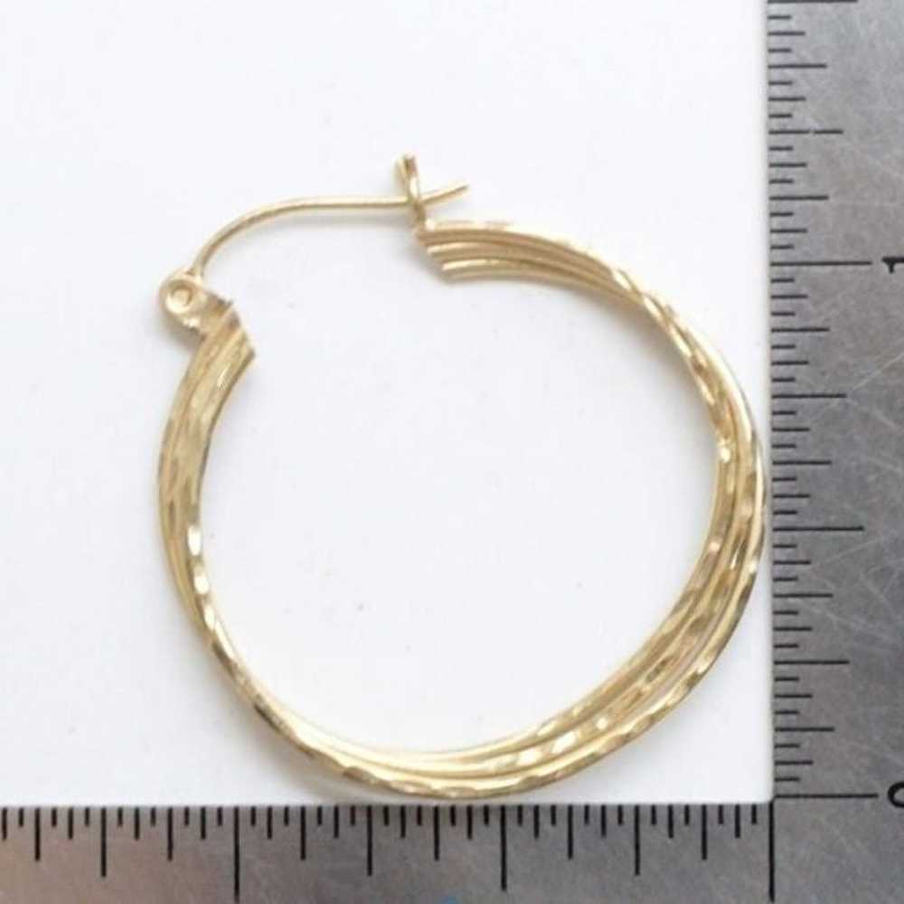 10K Gold Hoop Earrings - image 4