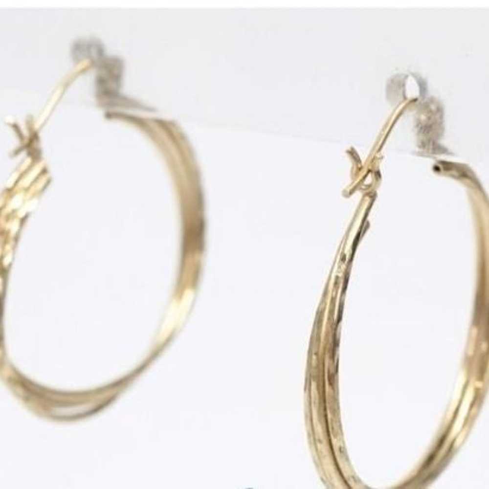 10K Gold Hoop Earrings - image 6