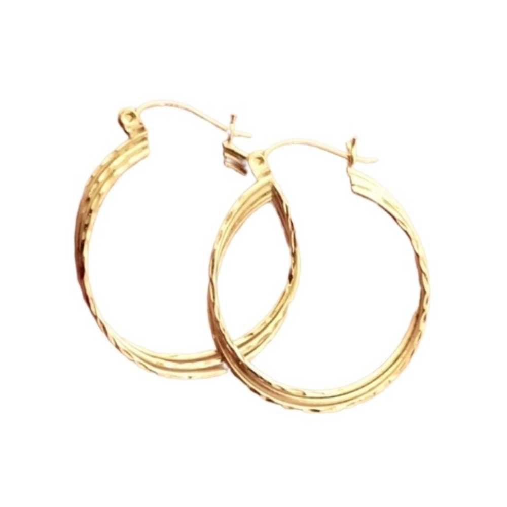 10K Gold Hoop Earrings - image 7