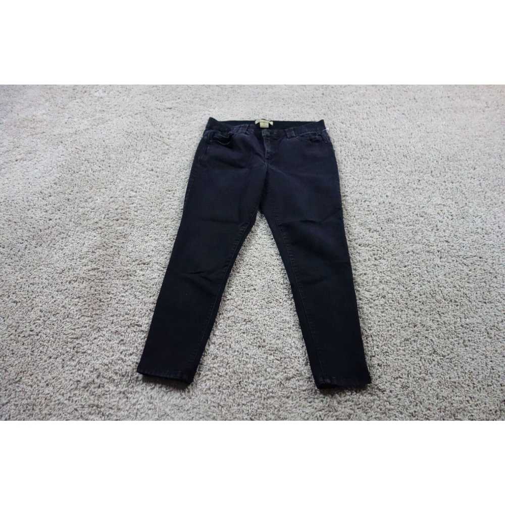 Vintage Democracy Jeans Womens 14 Black Ab Techno… - image 1