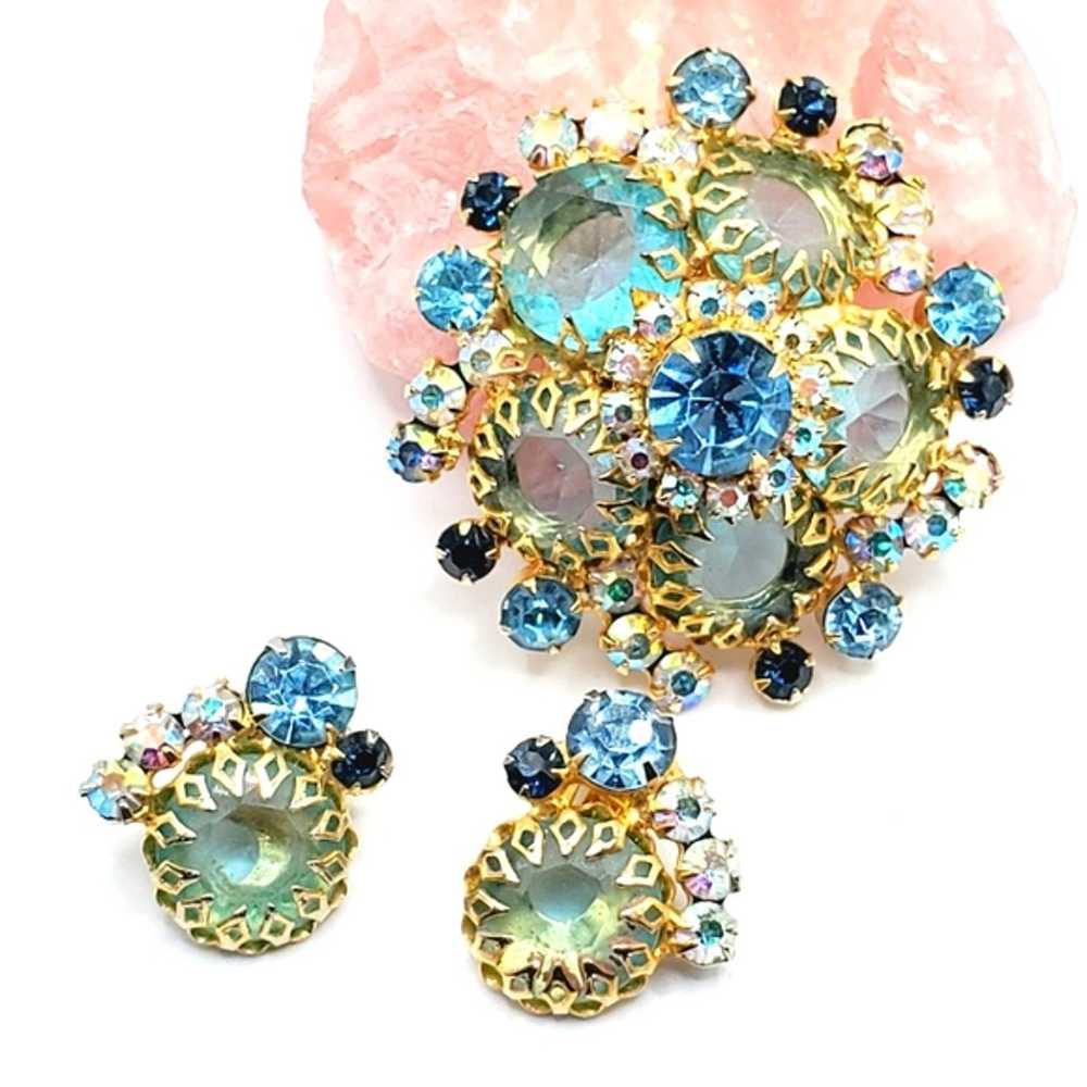 Juliana Delizza & Elster PINK D&E RARE brooch and… - image 10