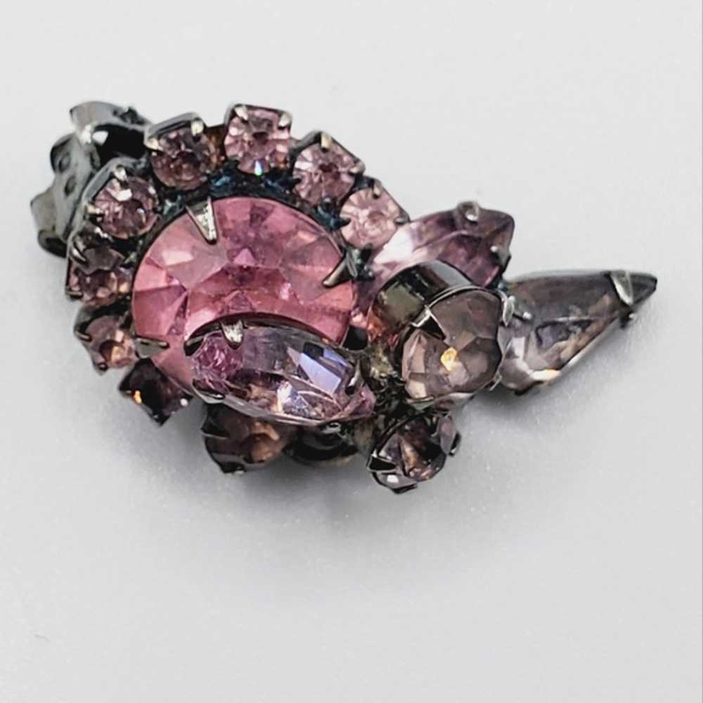 Juliana Delizza & Elster PINK D&E RARE brooch and… - image 3