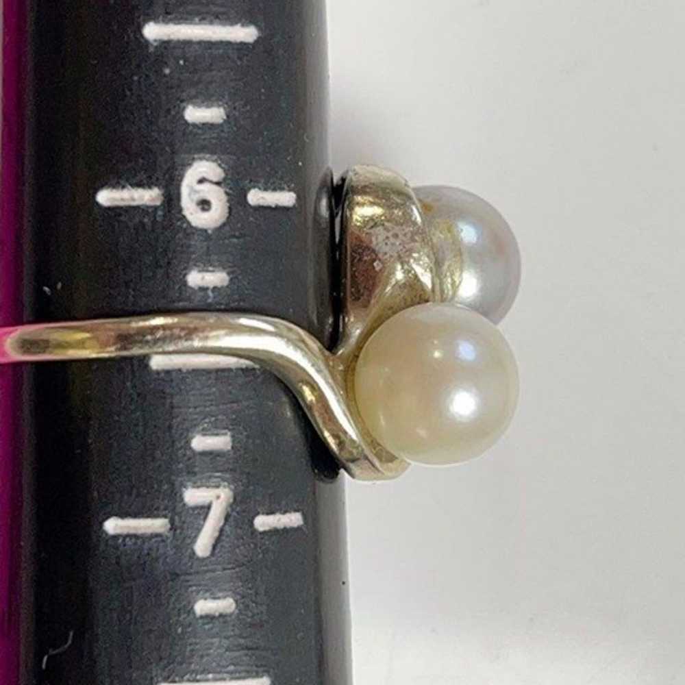 14k gold pearl ring - image 3