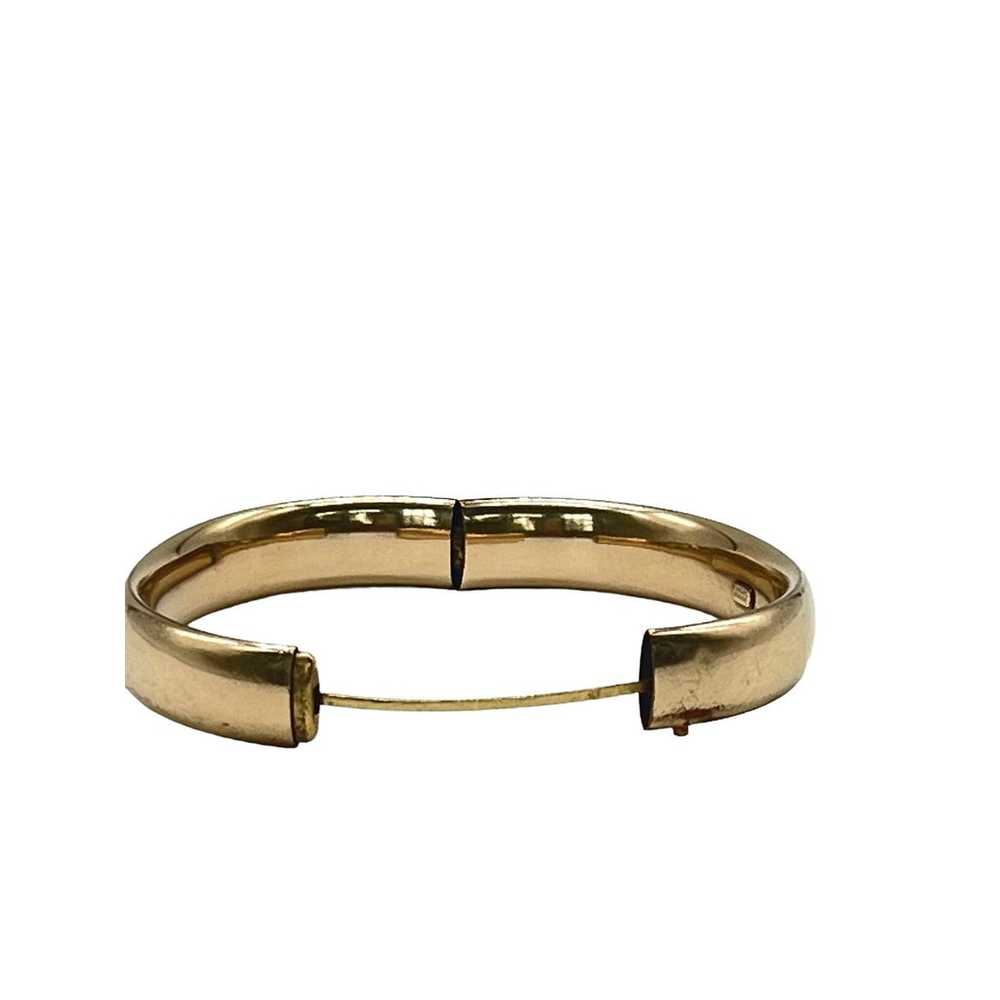 Vintage Winard 12k Gold Filled Hinged Bangle Brac… - image 4