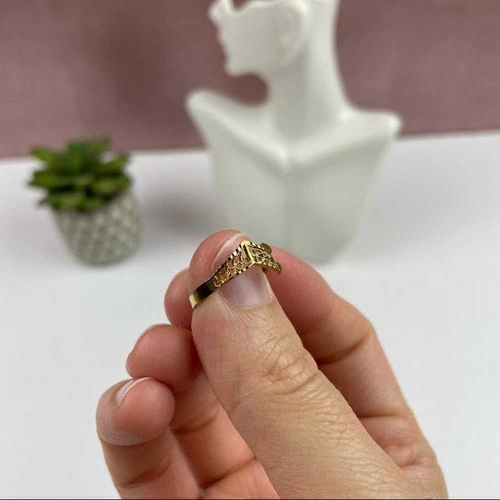 Vintage 14K Gold Ring Women Jewelry - image 7