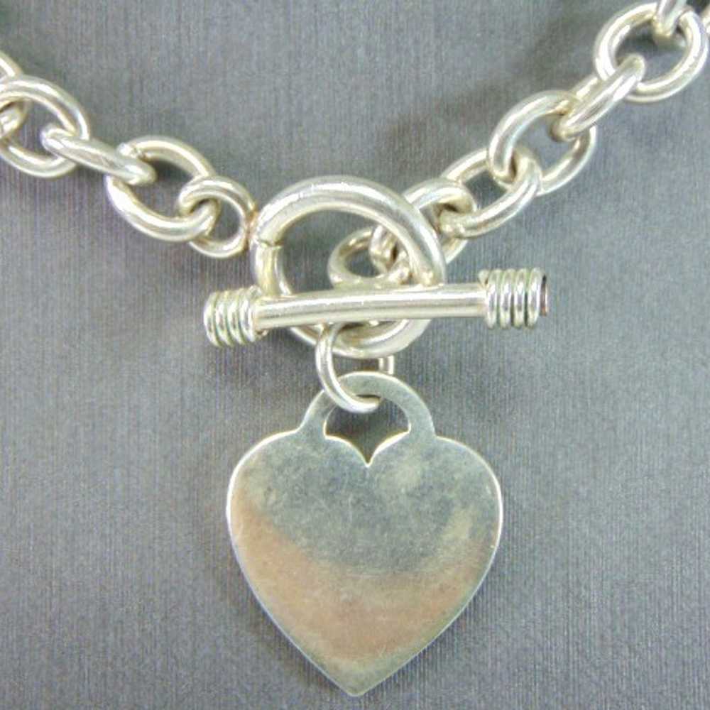 Womens Vintage Estate Heart Necklace E5908 - image 2