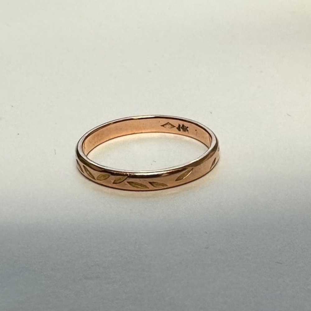 Falling Petals Rose Gold Ring - image 2