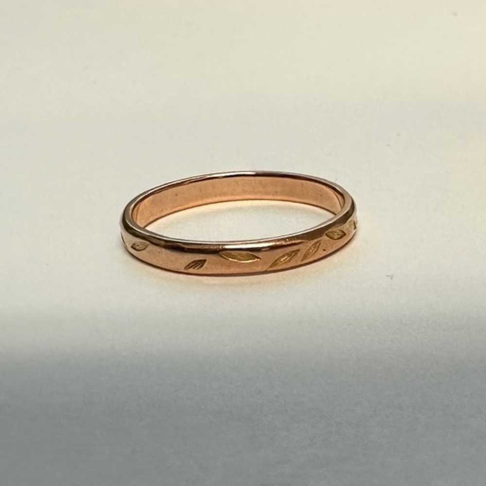 Falling Petals Rose Gold Ring - image 8