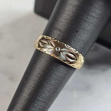 Womens Vintage Estate 14k Yellow Gold Ring 2.9g #… - image 1