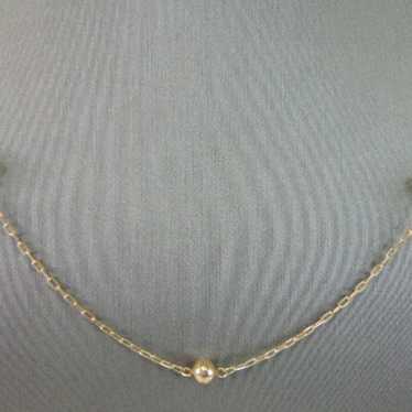 Womens Vintage Estate 10K Gold Necklace E4252