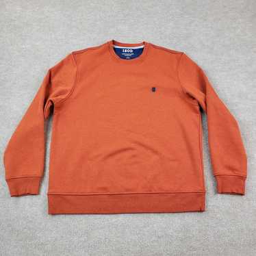 Izod Izod Sweatshirt Mens Large Orange Long Sleev… - image 1