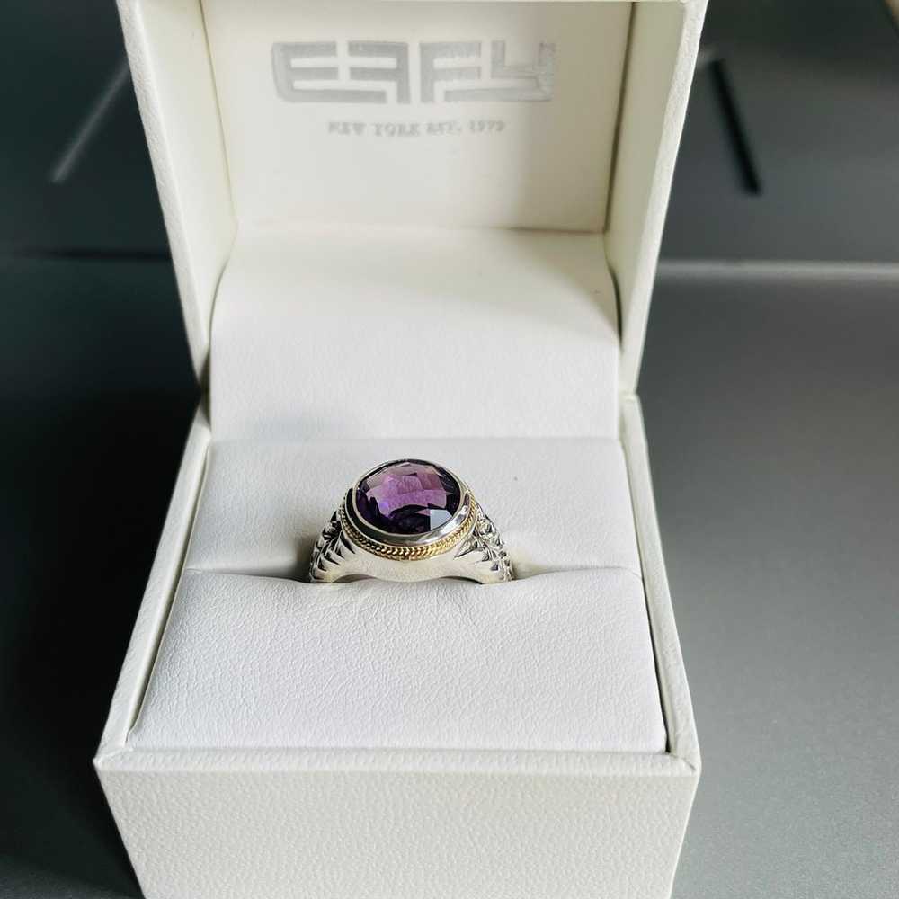 Effy Faceted Amethyst Ring in 925 Sterling Silver… - image 5