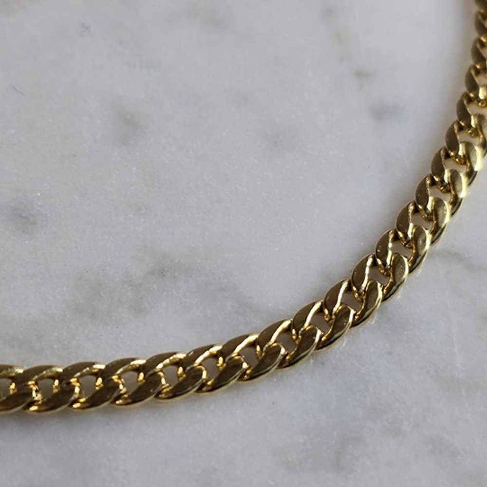 Vintage Estate 14K Yellow Gold Chain Bracelet 3.6… - image 2