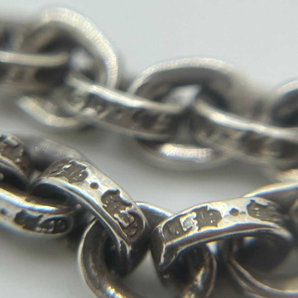 Chrome Hearts Sterling Silver Paper Chain Link Ri… - image 5