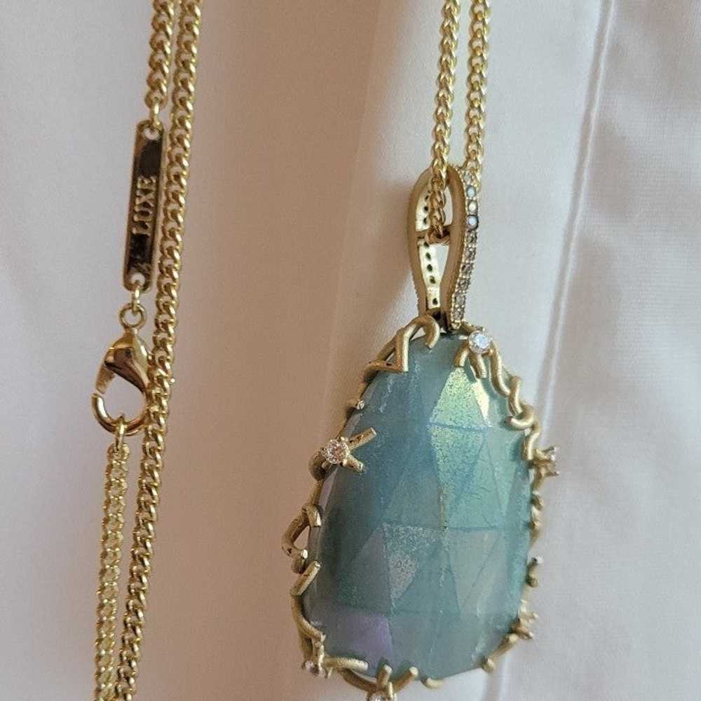 RARE KENDRA SCOTT LUXE NECKLACE IRIDESCENT AMAZON… - image 2