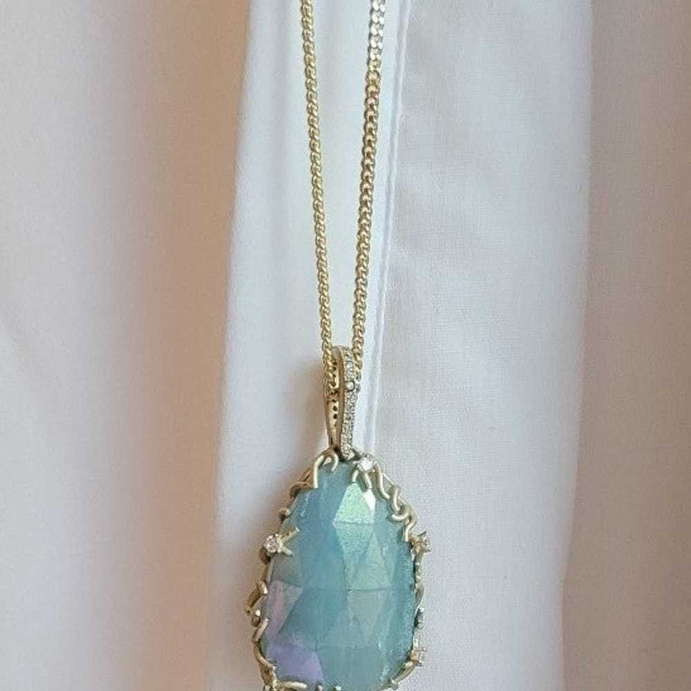 RARE KENDRA SCOTT LUXE NECKLACE IRIDESCENT AMAZON… - image 4