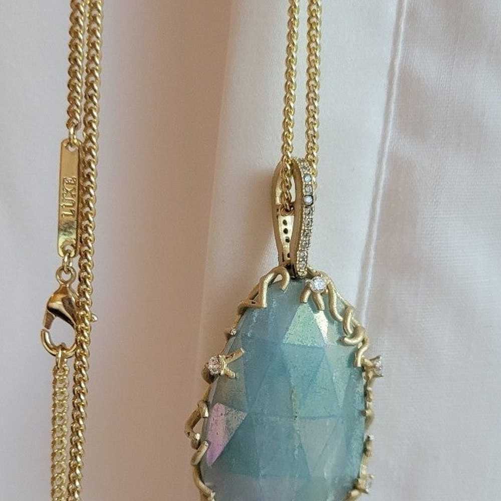 RARE KENDRA SCOTT LUXE NECKLACE IRIDESCENT AMAZON… - image 7