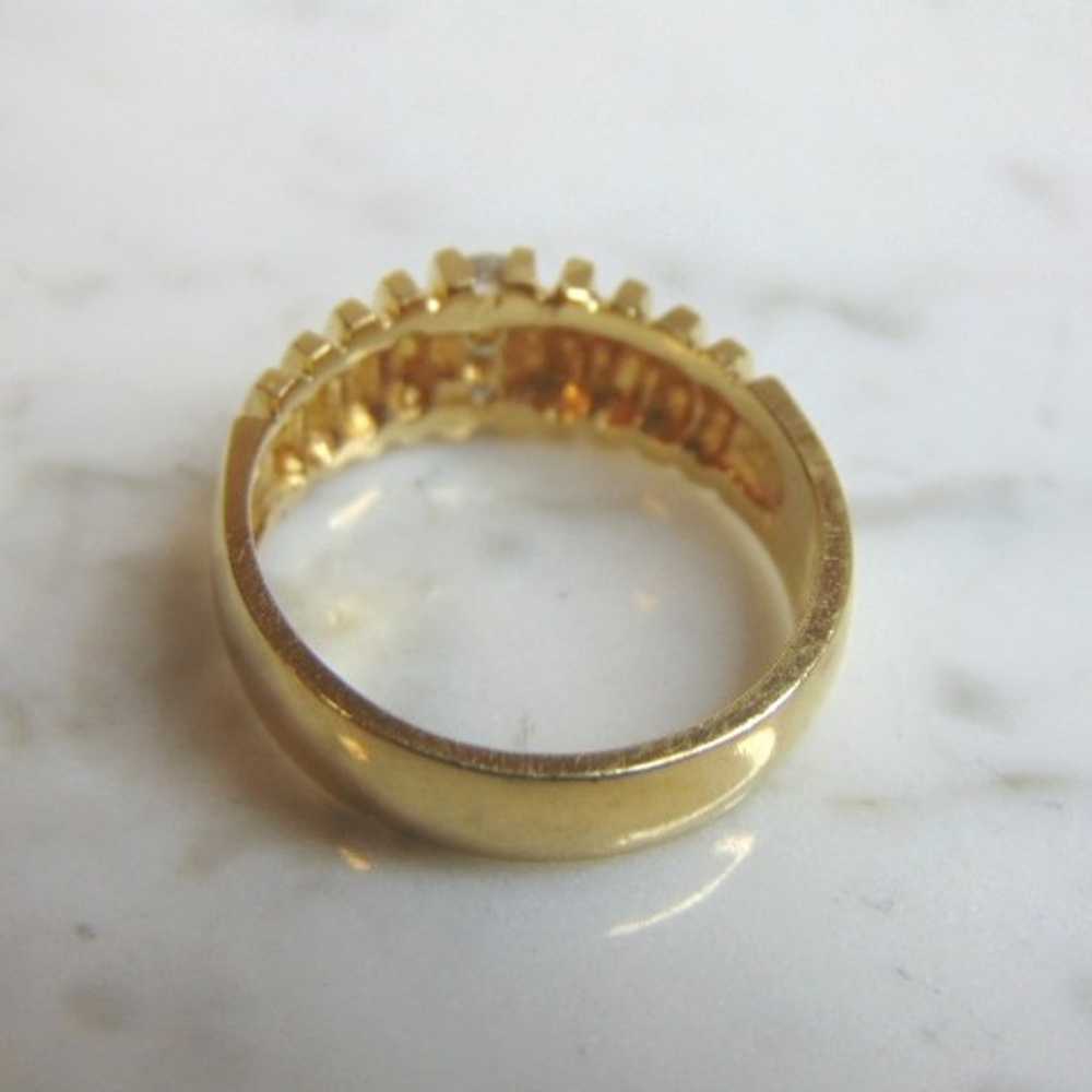 14K Yellow Gold Diamond Ring E2965 - image 3