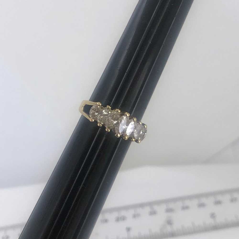 14k yellow gold marquee diamond university been s… - image 4