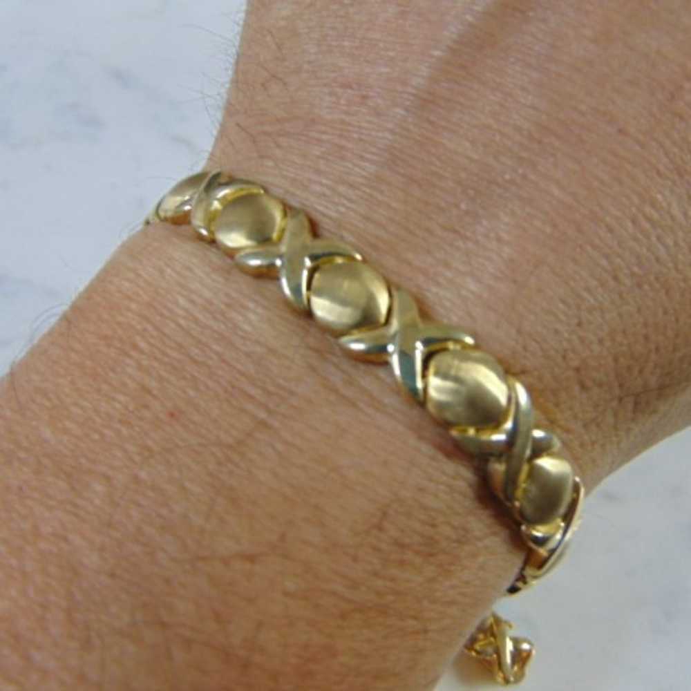 10K Yellow Gold Love Bracelet E1798 - image 4