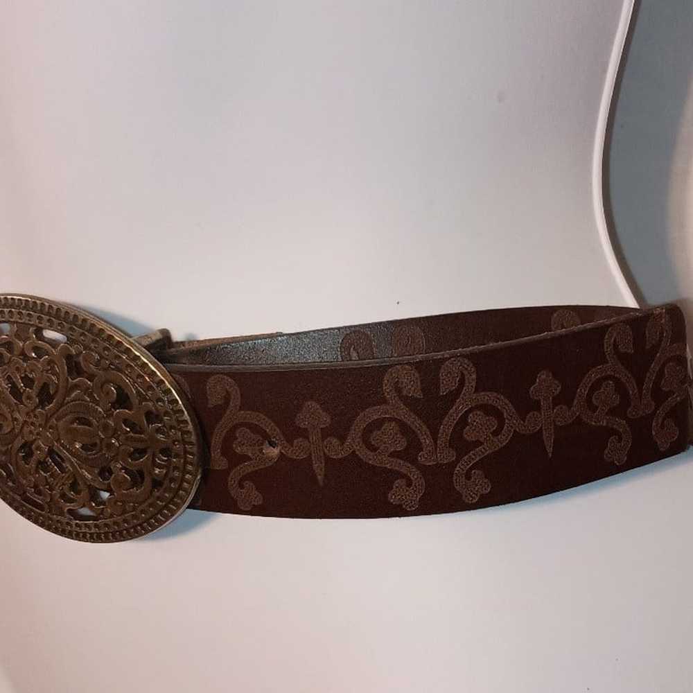 Vintage Candie's Genuine Italian Leather Belt Wit… - image 4