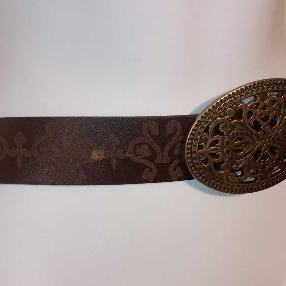 Vintage Candie's Genuine Italian Leather Belt Wit… - image 5