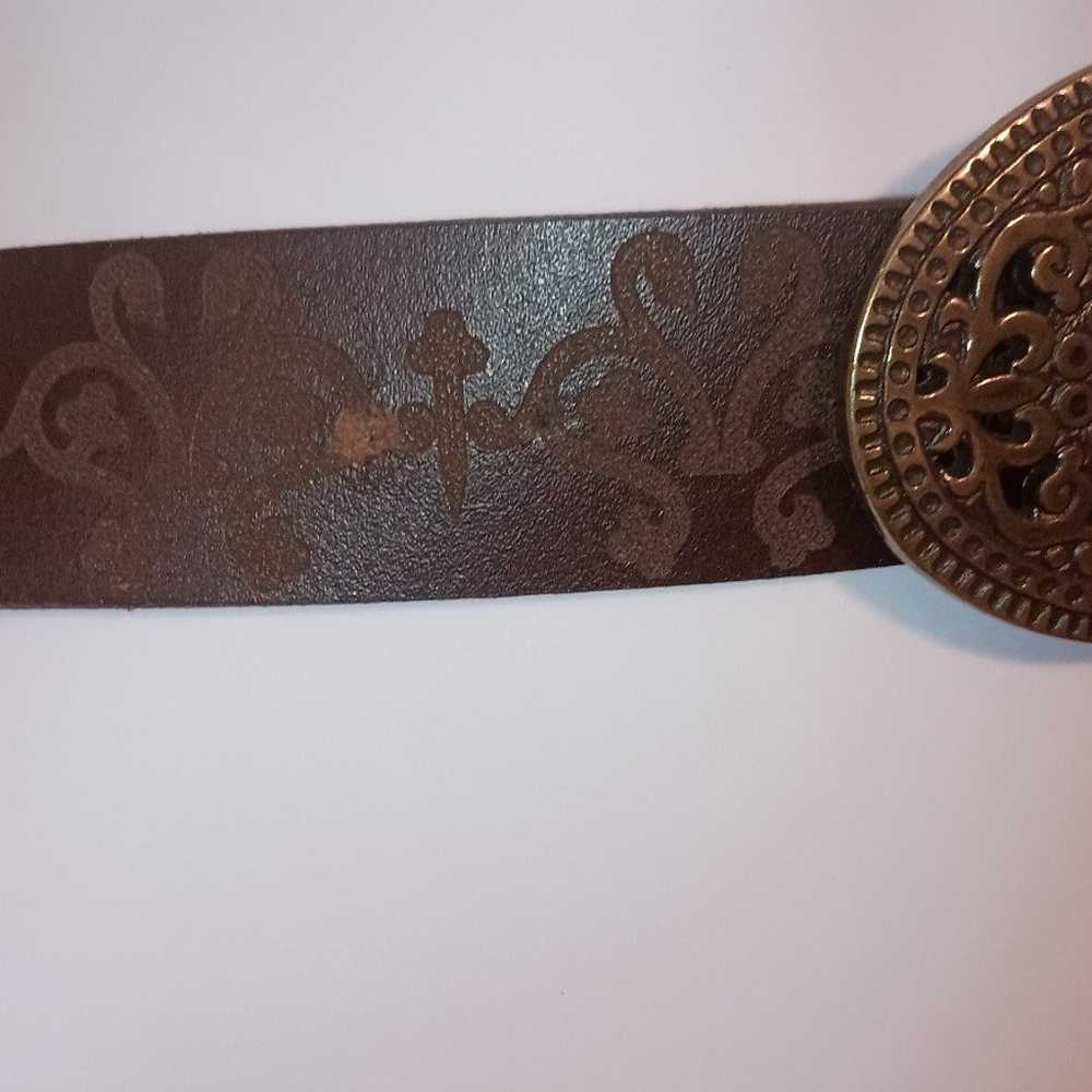 Vintage Candie's Genuine Italian Leather Belt Wit… - image 6