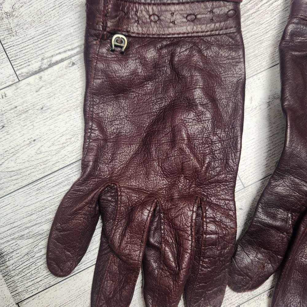 Vintage Aigner leather gloves - image 6