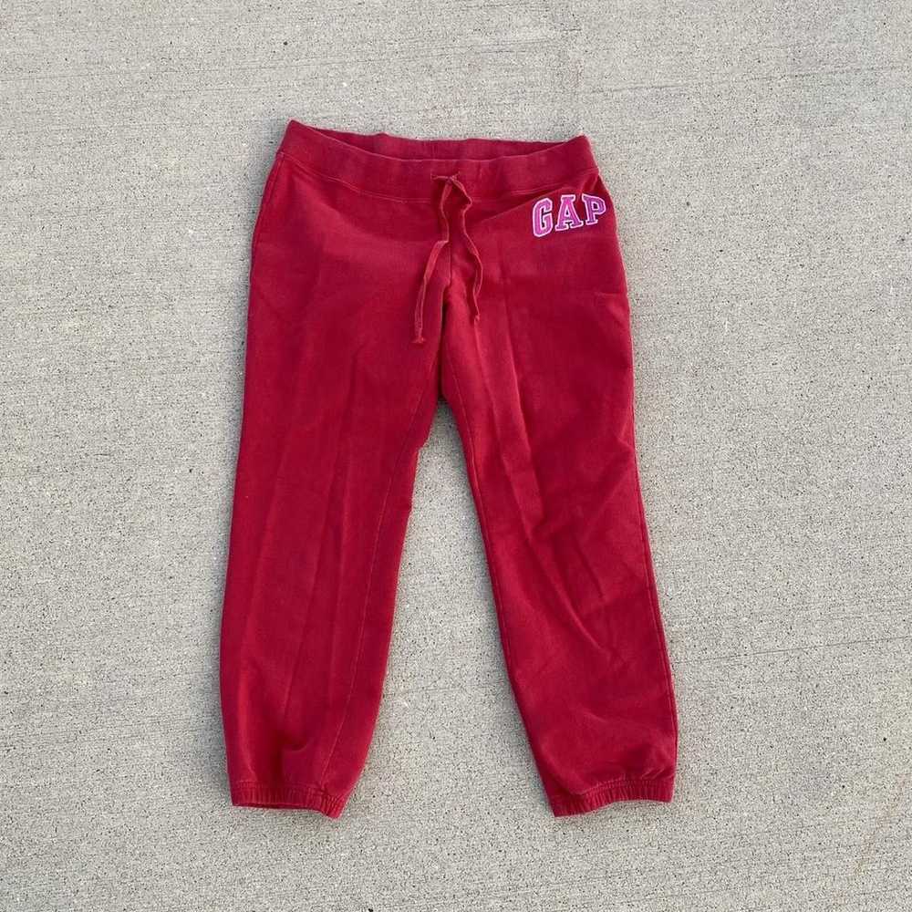 Gap × Vintage GAP Vintage Y2K 2000s Red Pink Capr… - image 3