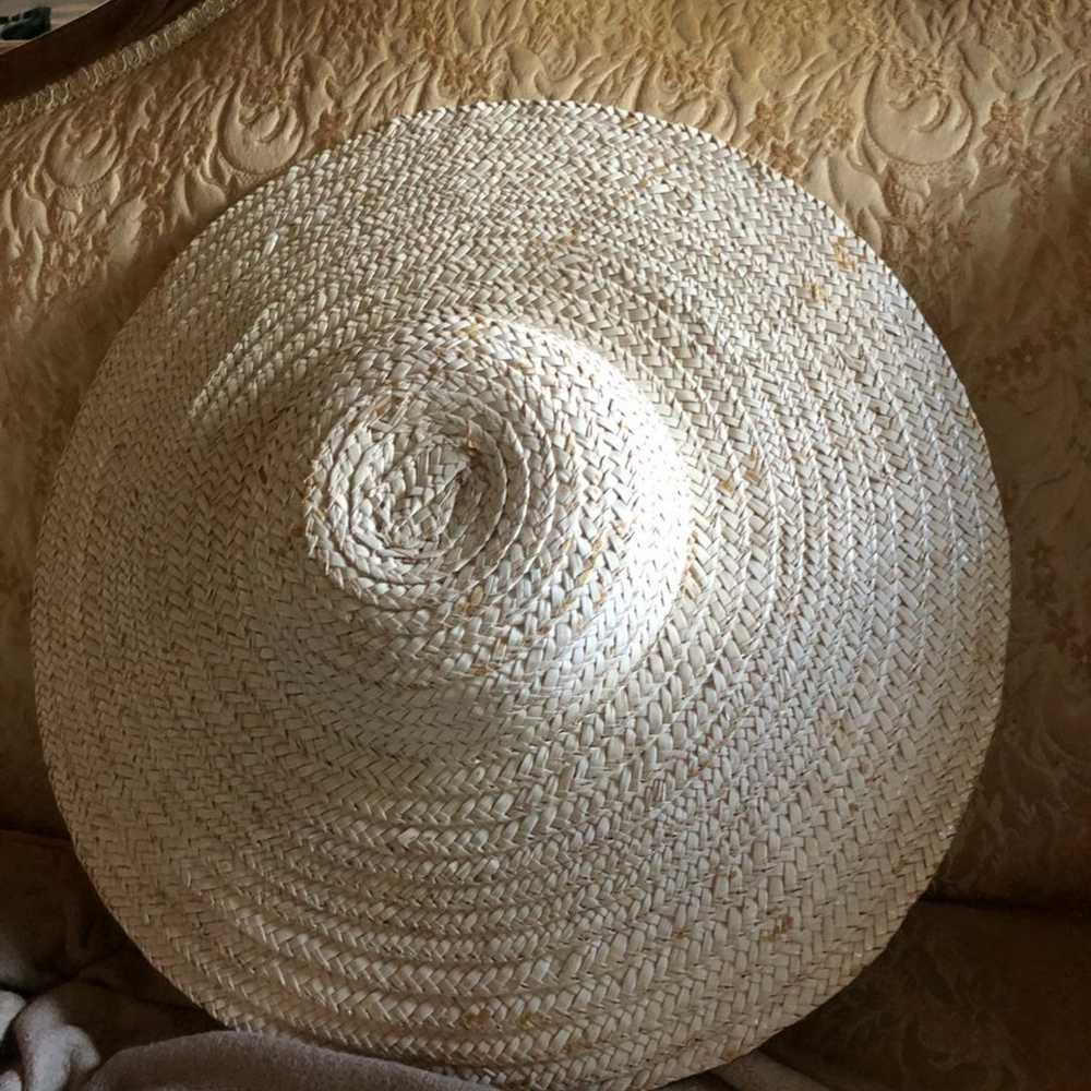 1940s Straw Beach Hat - image 4