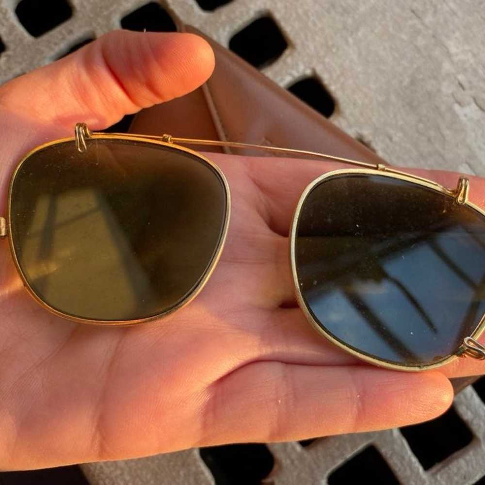 Vintage Bausch & Lomb Clip-On Sunglasses - image 5