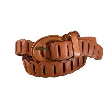 Women’s Vintage Woven Cowhide Genuine Leather Lig… - image 1