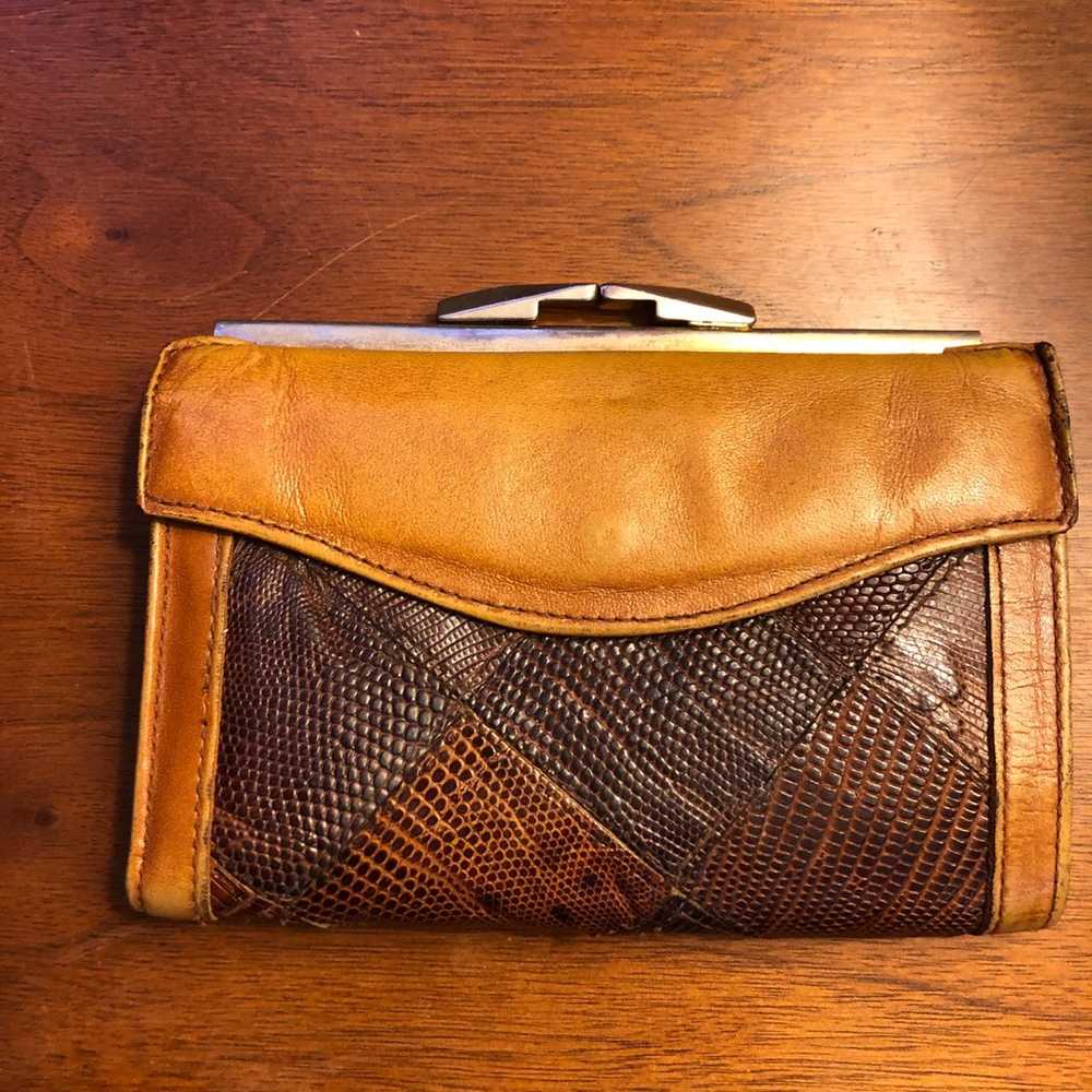 Vintage lizard skin wallet - image 1