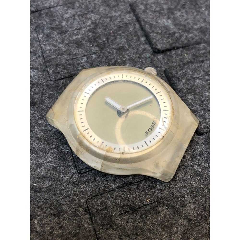 Vintage Fossil Analog Watch Silver Tone - Not Tes… - image 3