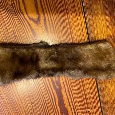 Women's Vintage brown mink collar - image 1