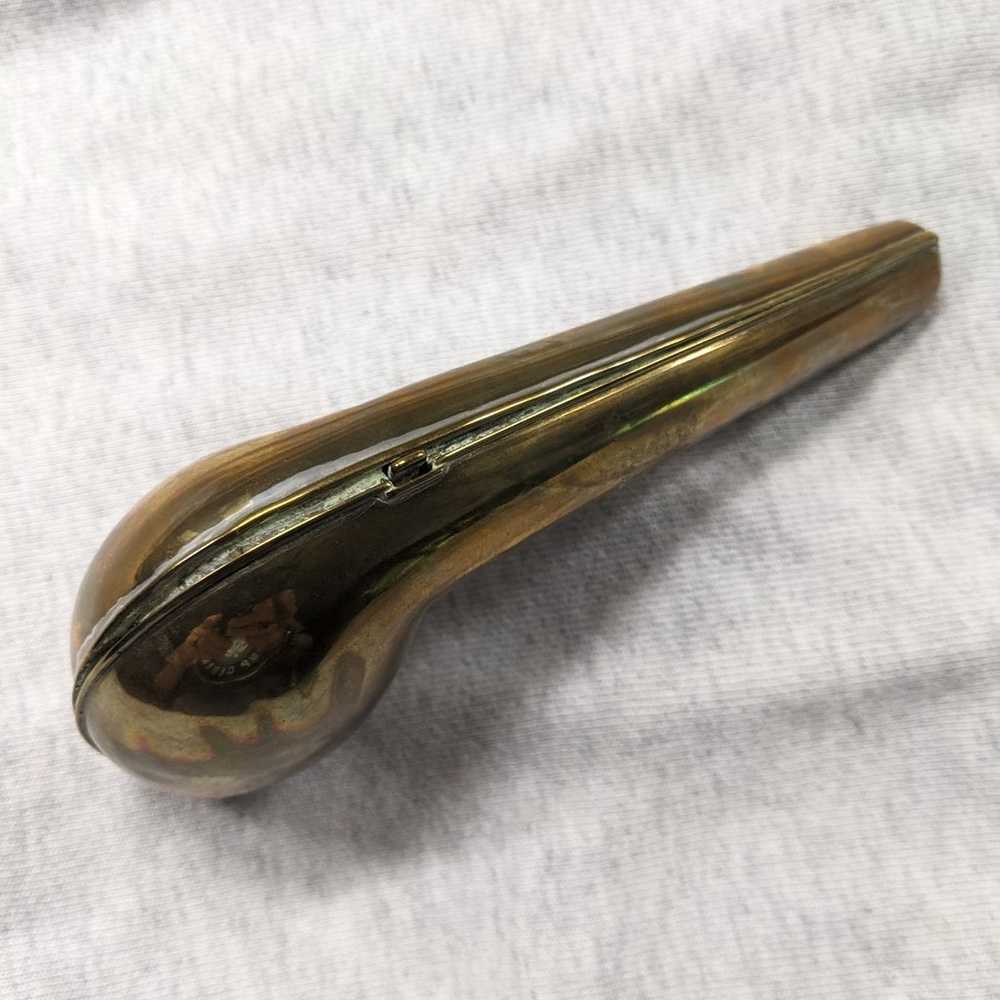 Vintage old brass pipe holder - image 2