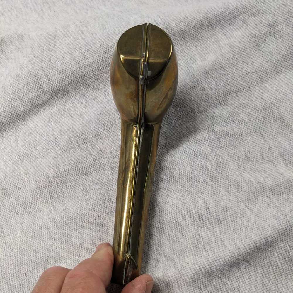 Vintage old brass pipe holder - image 4