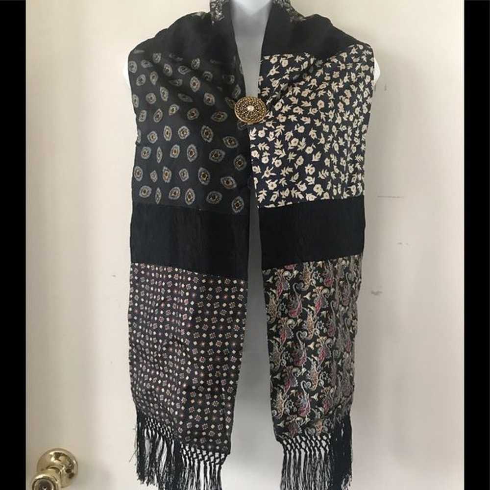 Jacqueline Ferrar Reversible Silk Scarf - image 2