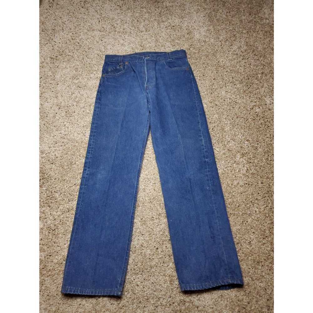 Levi's Vintage Levi's 701 Jeans 30X38 Meas. Blue … - image 2