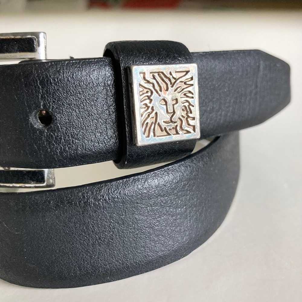 Vintage Black Anne Klein Leather Belt Size Small … - image 2